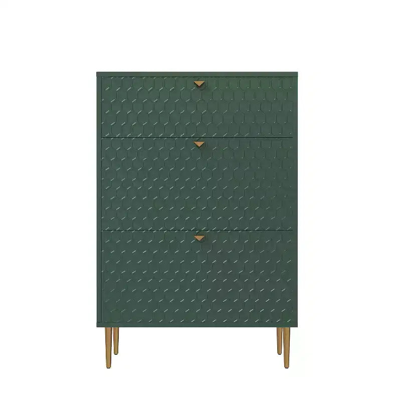CLIHOME Schuhschrank für den Eingangsbereich mit Stauraum für 24 Paar Schuhe, Klappschubladen, Schuhregal und Organizer