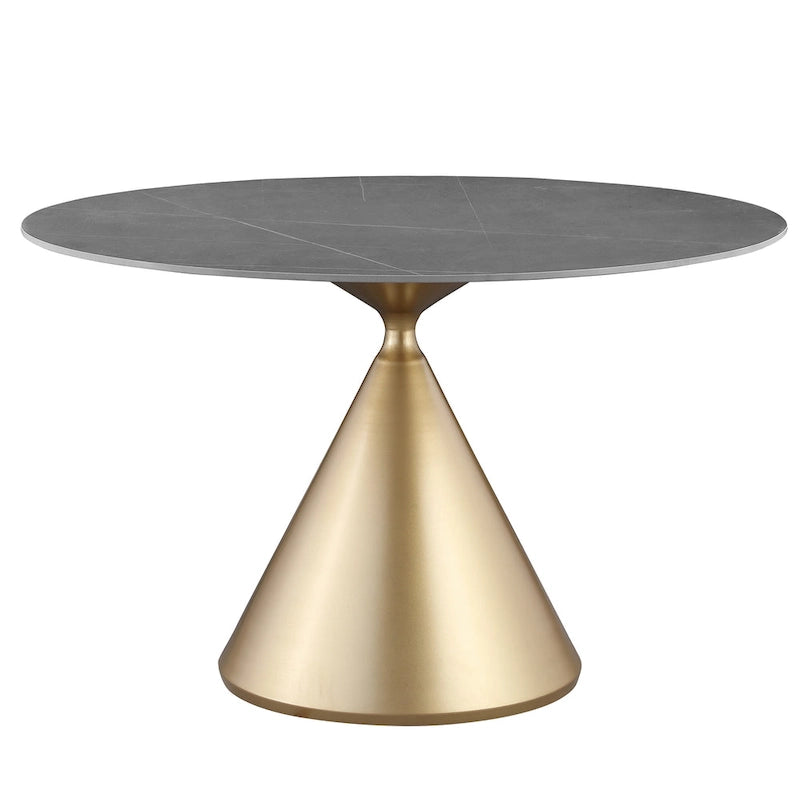 Ensemble de table à manger ronde et de chaises de luxe moderne Morden Fort, 5 pièces