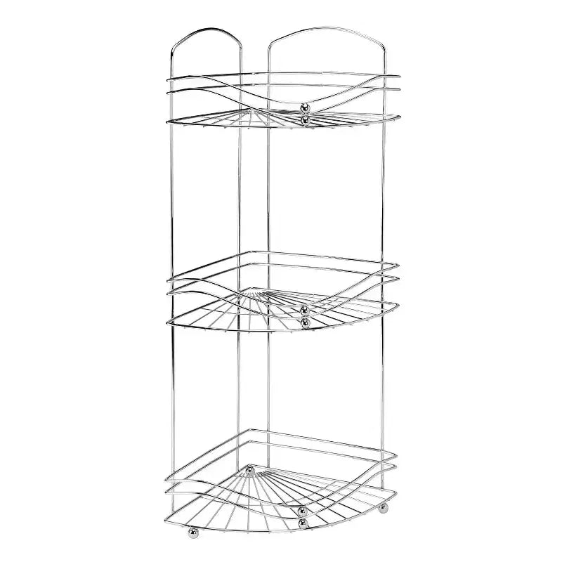 Étagère d'angle à 3 niveaux Ocean Chrome  