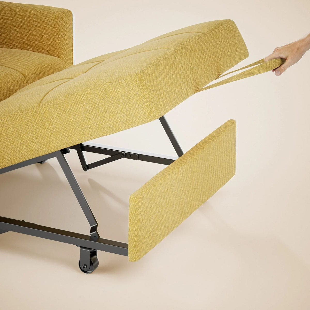 Verstelbare slaapbank 3-in-1, uitschuifbare fauteuilbank, ombouwbaar opklapbed voor de woonkamer