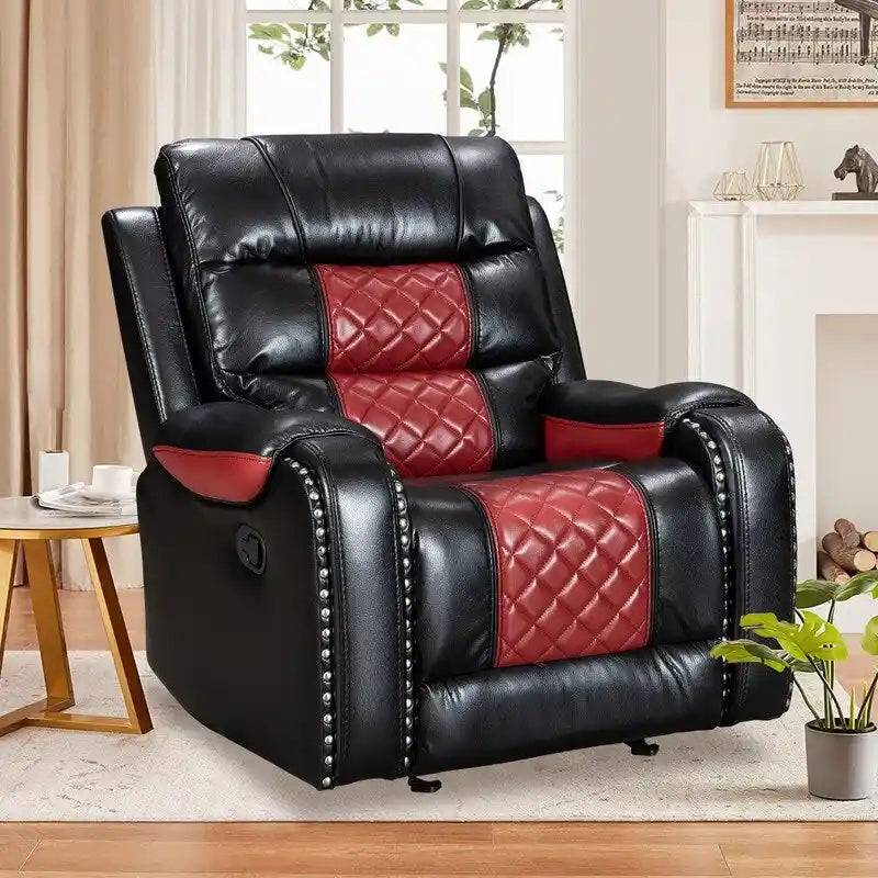 Großer Relaxsessel aus Kunstleder im amerikanischen Design für das Wohnzimmer