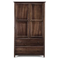 Kleiderschrank aus Massivholz mit 2 Türen - 41x72x22