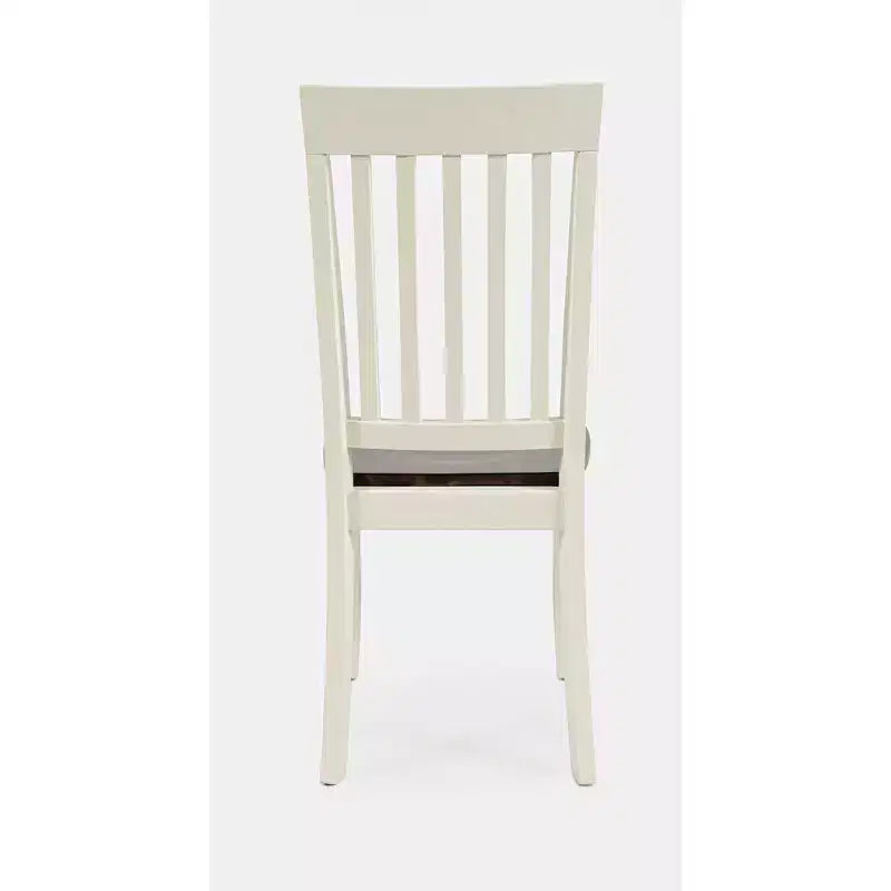 Chaise de salle à manger en bois massif style ferme, lot de 2 - brun automnal