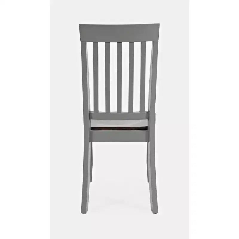 Chaise de salle à manger en bois massif style ferme, lot de 2 - brun automnal
