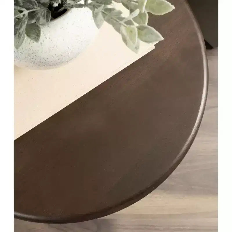 Table d'appoint ronde en bois massif, diamètre 16", hauteur 20"