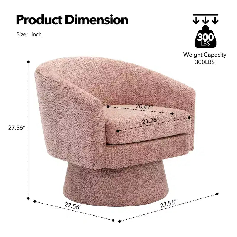 Fauteuil d'appoint en velours pivotant avec ottomane, rotation à 360°, soutien ergonomique, fauteuil moderne à accoudoirs ronds pour salon, chambre  