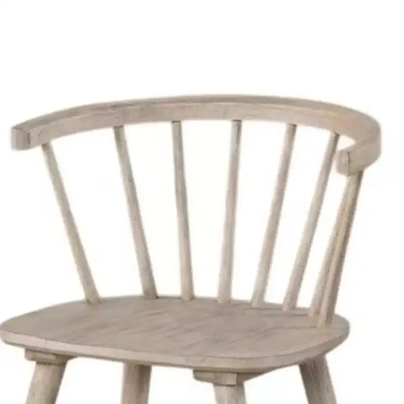 Lot de 2 chaises de salle à manger à dossier à barreaux, pieds shaker, bois noir  