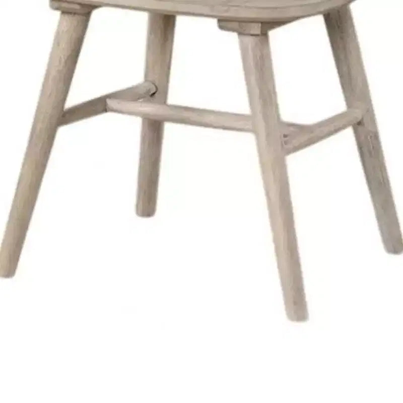 Lot de 2 chaises de salle à manger à dossier à barreaux, pieds shaker, bois noir  