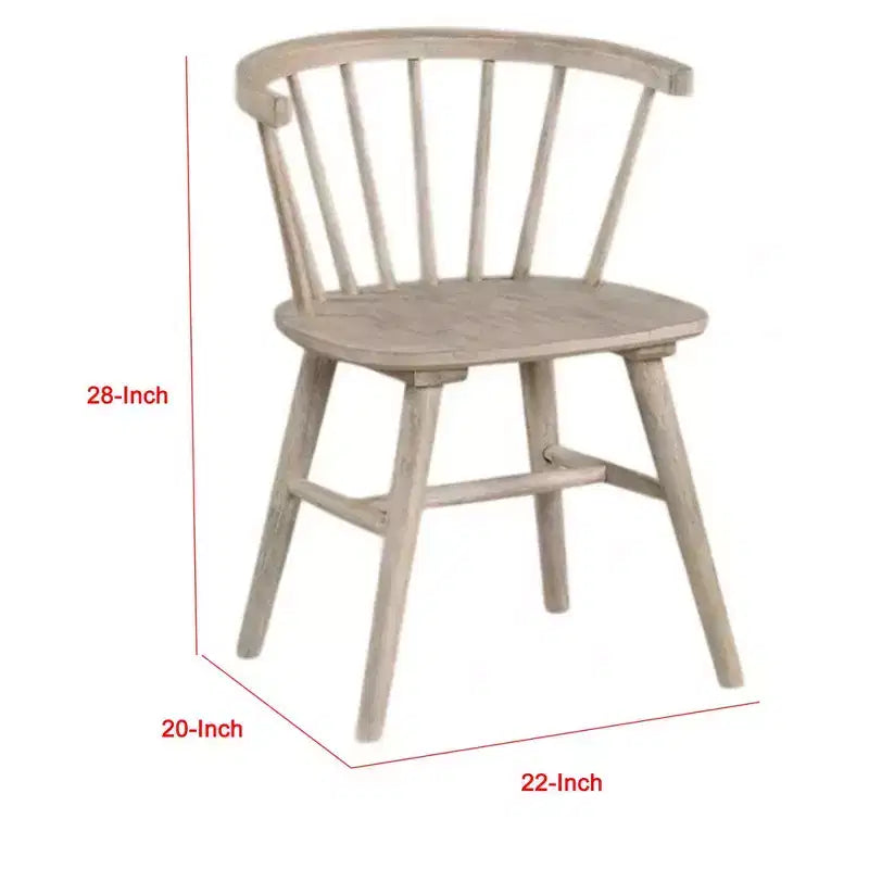 Lot de 2 chaises de salle à manger à dossier à barreaux, pieds shaker, bois noir  