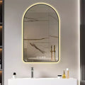 GDFStudio Corin Modern 48 Arched LED Bathroom Mirror with Three Color Temperatures
