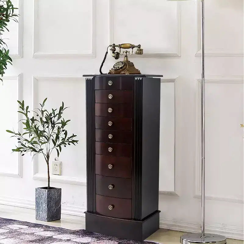 Wide Freestanding Jewelry Armoire