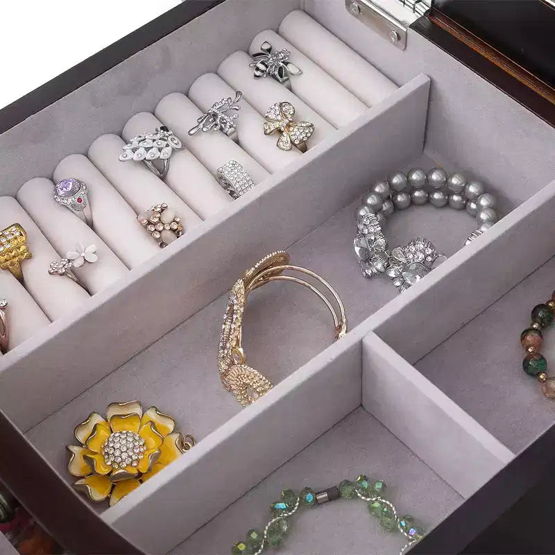 Wide Freestanding Jewelry Armoire