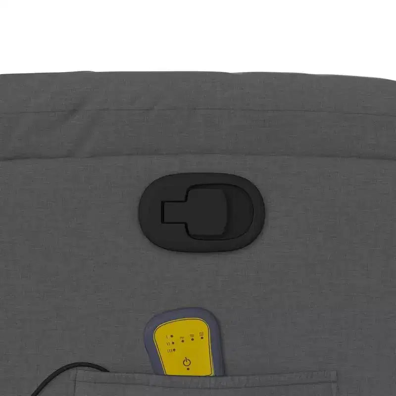 Sillón reclinable de masaje - empuje manual hacia atrás, gris claro