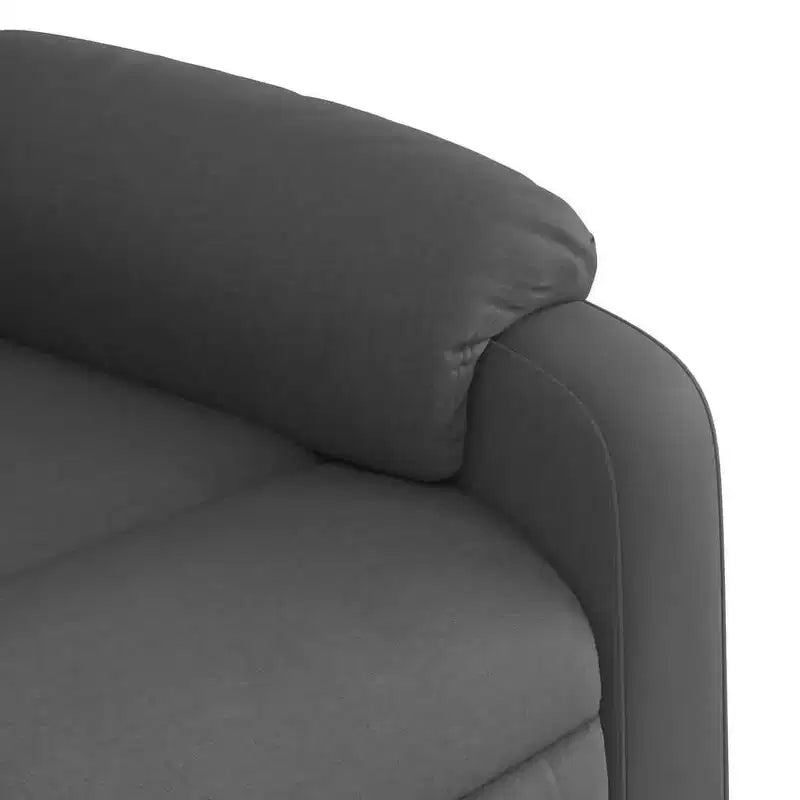 Sillón reclinable de masaje - empuje manual hacia atrás, gris claro