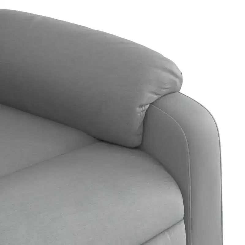 Sillón reclinable de masaje - empuje manual hacia atrás, gris claro