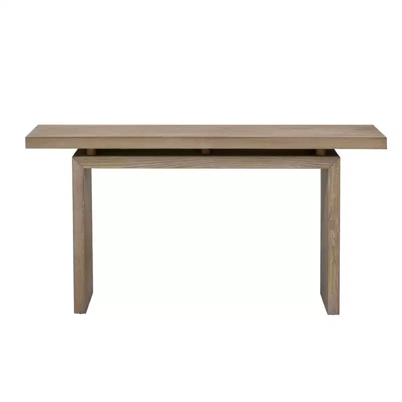 Uniek ontworpen sidetable met essenfineer, modern minimalistische stijl en slim ontworpen tafelblad, geschikt