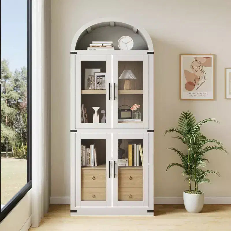 Kemerli Kitaplık, Kapaklı ve Çekmeceli Uzun Kitaplık, Çiftlik Evi Depolama Dolabı, Ev Ofisi, Oturma Odası, Yatak Odası için