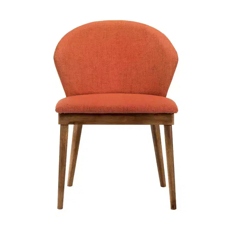 Chaise de salle à manger rembourrée, lot de 2 - tissu charbon avec bois noir