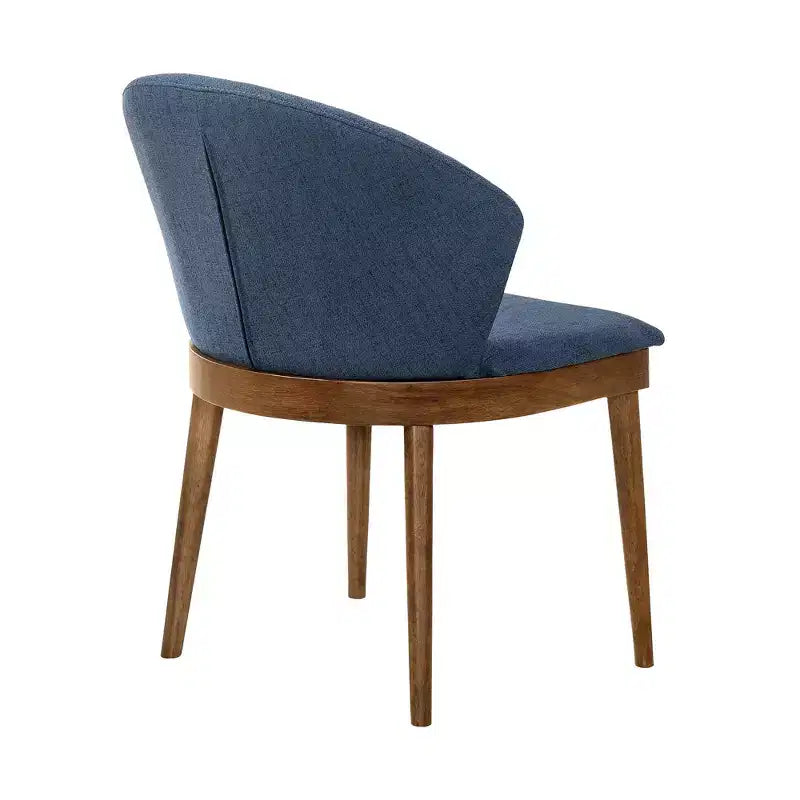 Chaise de salle à manger rembourrée, lot de 2 - tissu charbon avec bois noir