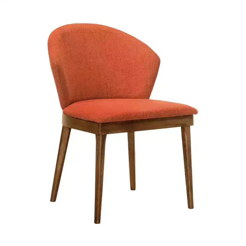 Chaise de salle à manger rembourrée, lot de 2 - tissu charbon avec bois noir