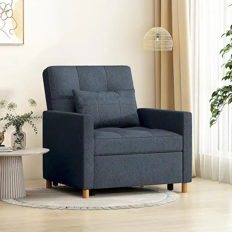 Fauteuil convertible AECOJOY 3 en 1 avec coussin et dossier réglable