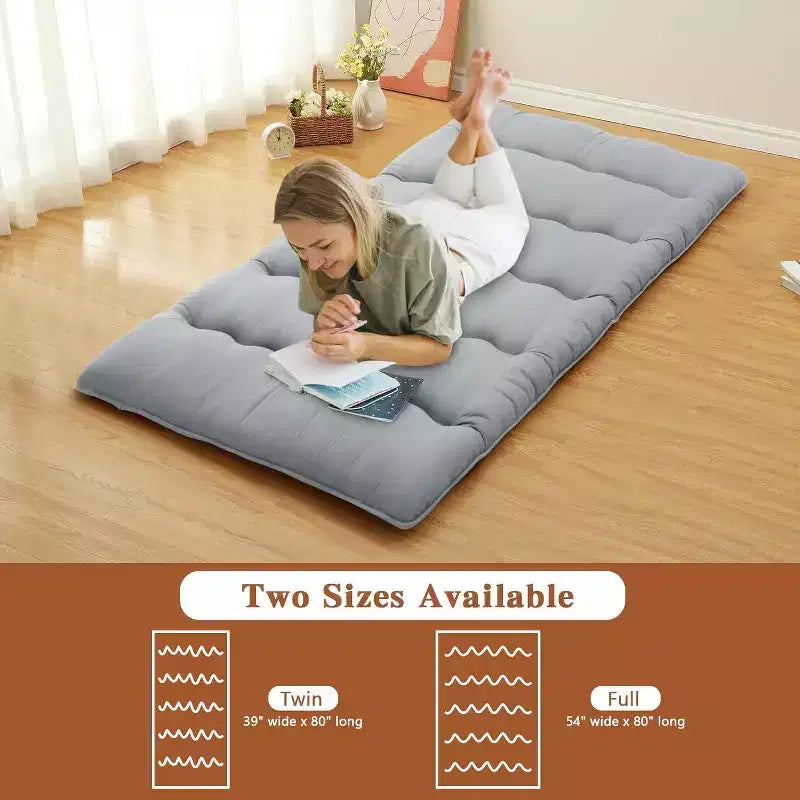 Matelas futon japonais, tapis de sol pliable pour dormir, tatami pour la maison et le camping