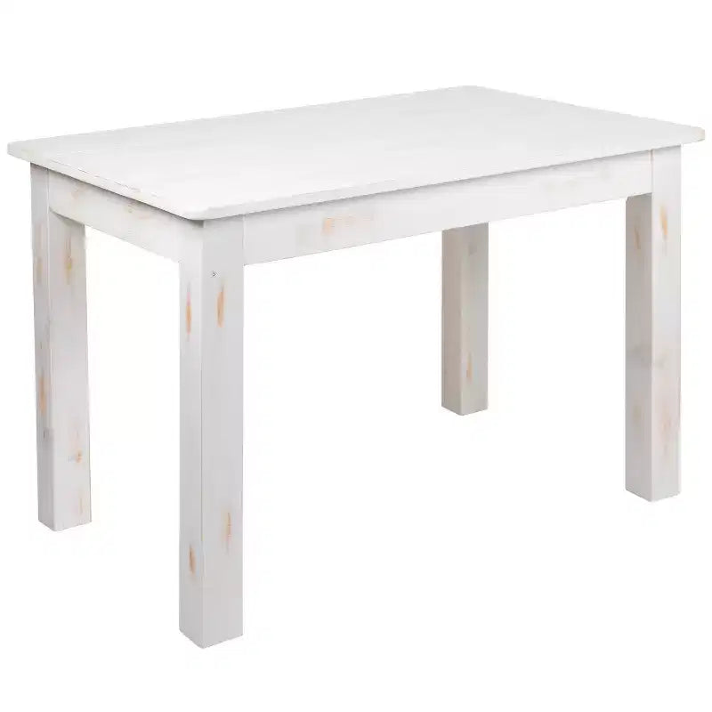 Flash Furniture, rechteckiger Farm-Esstisch aus massivem Kiefernholz, 46 x 30