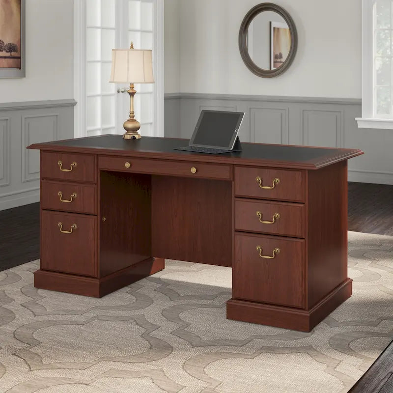 Bush Furniture Saratoga directiebureau met laden en opbergruimte