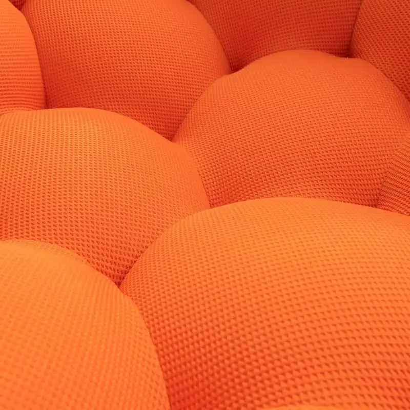 2-zits bubbelvormige, gebogen loungebank met honingraatmotief en 3D-textielstof voor de woonkamer, salon of het appartement
