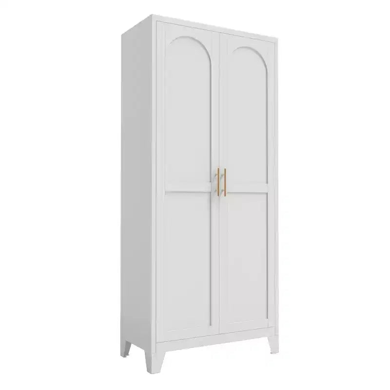 Armoire de rangement Homy Casa à 4 portes avec panneaux en cannage et étagères réglables pour le salon, la salle à manger ou l’entrée, noire et naturelle