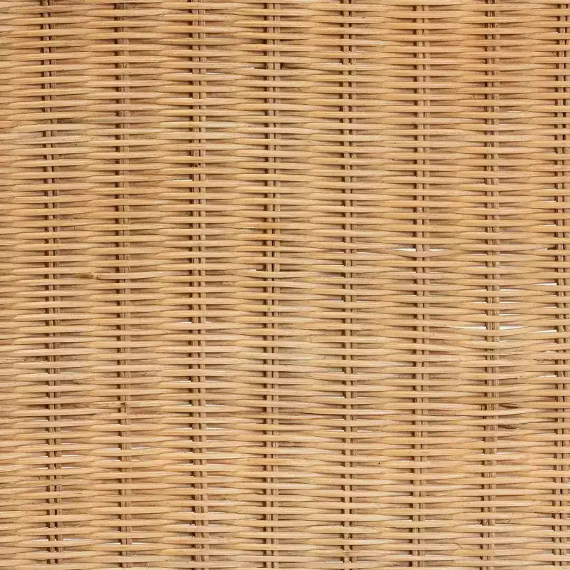 Banc d'appoint en rotin, brun naturel - siège d'entrée artisanal pour intérieur