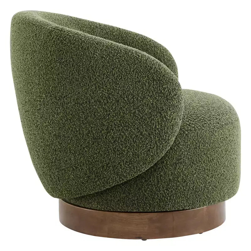 Spruce&Spring gepolsterter drehbarer Akzent-Sesselsessel mit Holzgestell