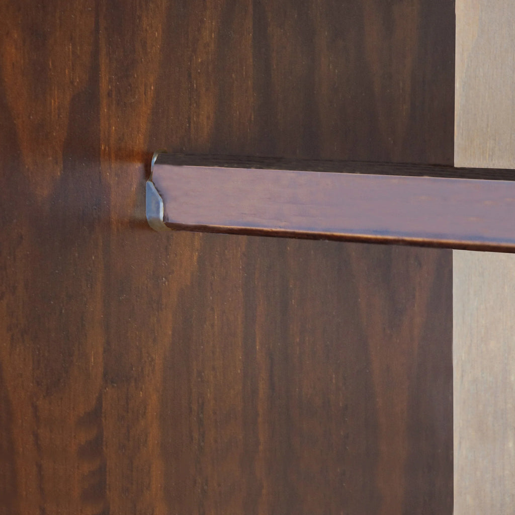 Palace Imports Cosmo-kledingkast met 3 deuren van 100% massief hout, met deuren van massief hout of spiegeldeuren