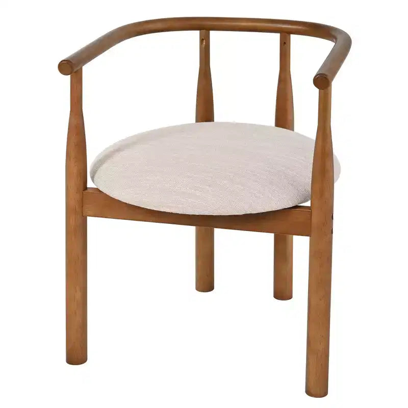 Eetkamerset met 7-delige ovale eettafel voor 6 personen, grote familiekeukentafel van 71', met 6 gevoerde eetkamerstoelen, walnoot - Christopher Knight Home