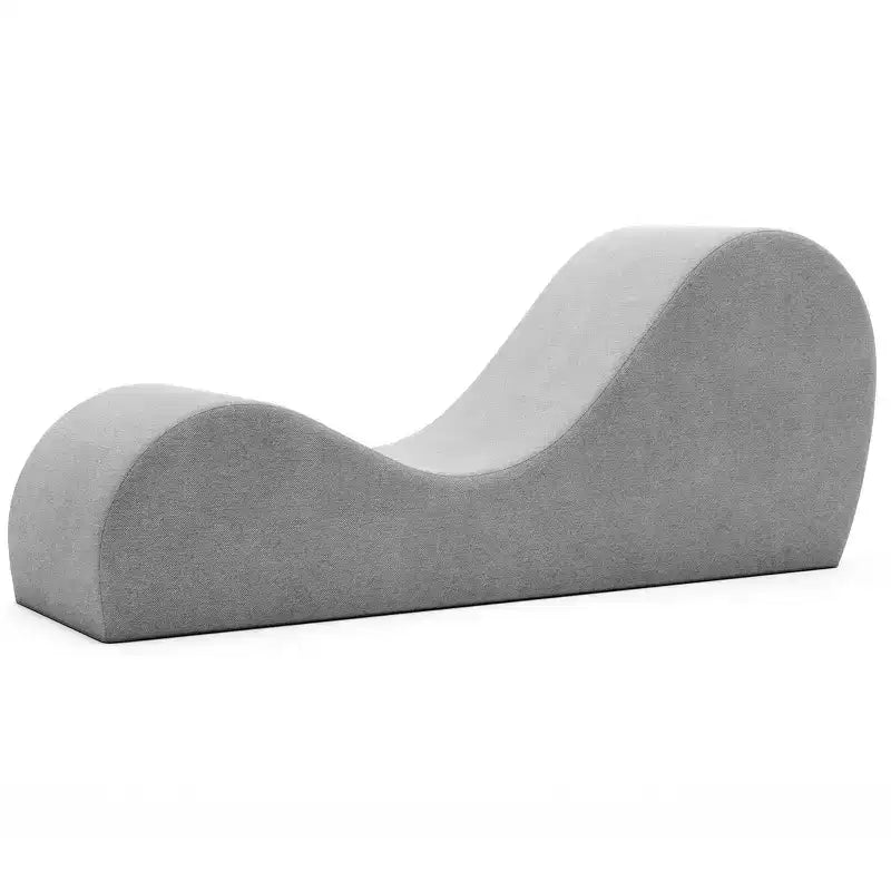 Méridienne élégante Avana pour le yoga - Fabriquée aux États-Unis - Idéale pour les étirements, la détente, l’exercice et plus encore, 60D x 18W x 26H pouces, gris clair