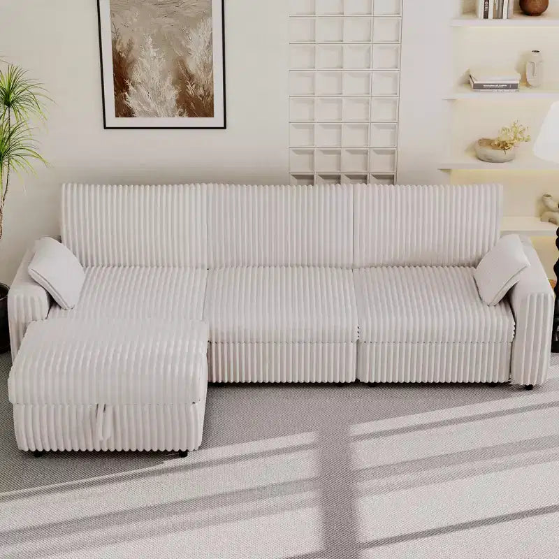 Modulares Cordsofa von Dyonery mit waschbaren Bezügen