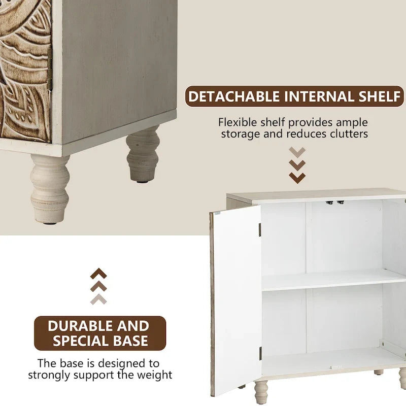 COSIEST Vintage-Sideboard und Buffetschrank