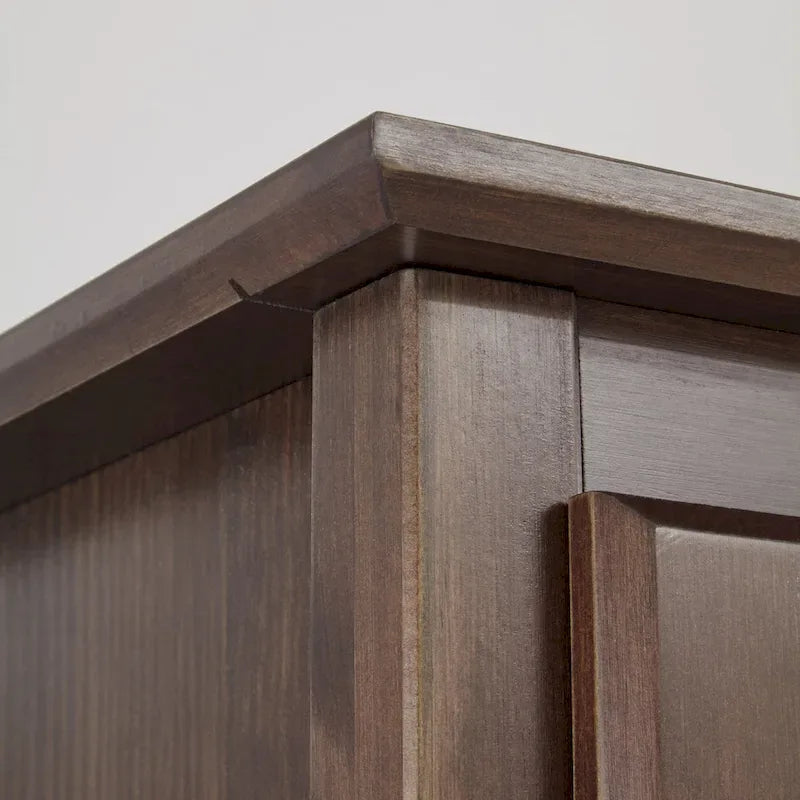 Kleiderschrank aus Massivholz mit 2 Türen - 41x72x22