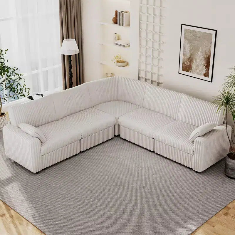 Modulares Cordsofa von Dyonery mit waschbaren Bezügen