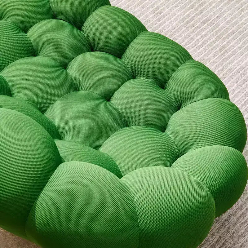 119 cm großes Bubble-Bodensofa mit geschwungenem Design, 3D-Sitzsack für das Wohnzimmer, grün