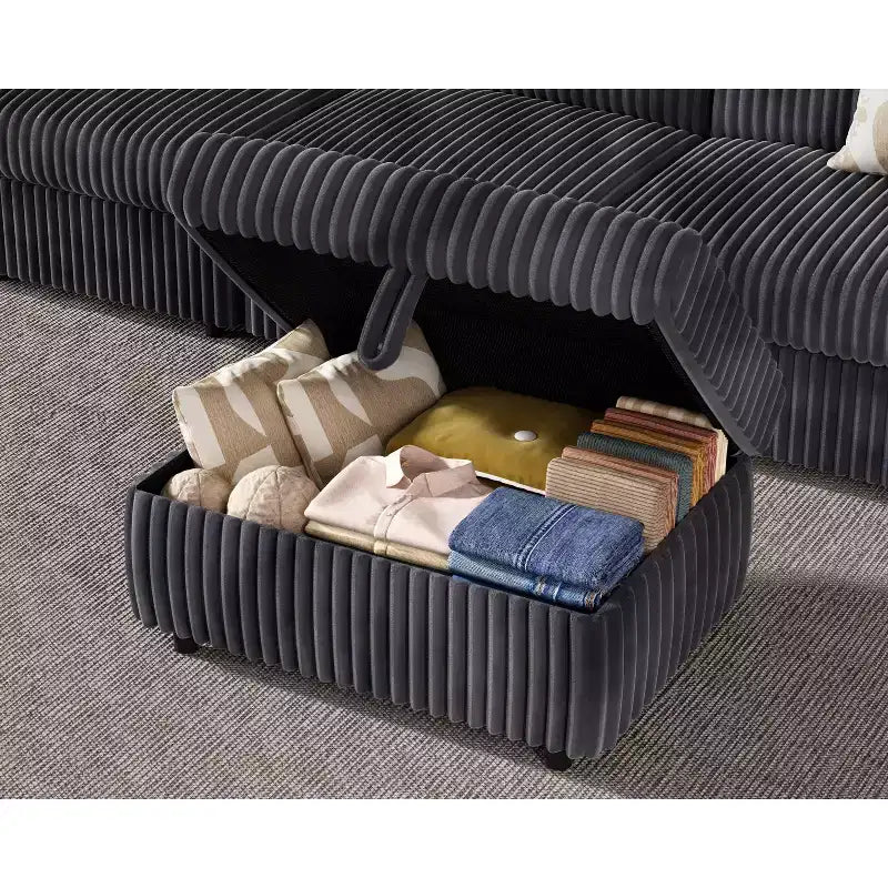Modulares Cordsofa von Dyonery mit waschbaren Bezügen