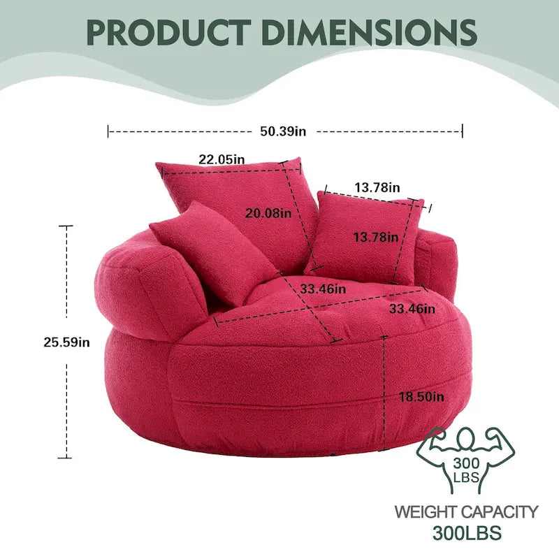 Runder Sofa-Sessel ?C Weiß/Blau/Grau/Gelb/Orange/Rosarot/Marineblau/Grün, Einzel- und Doppelsitz