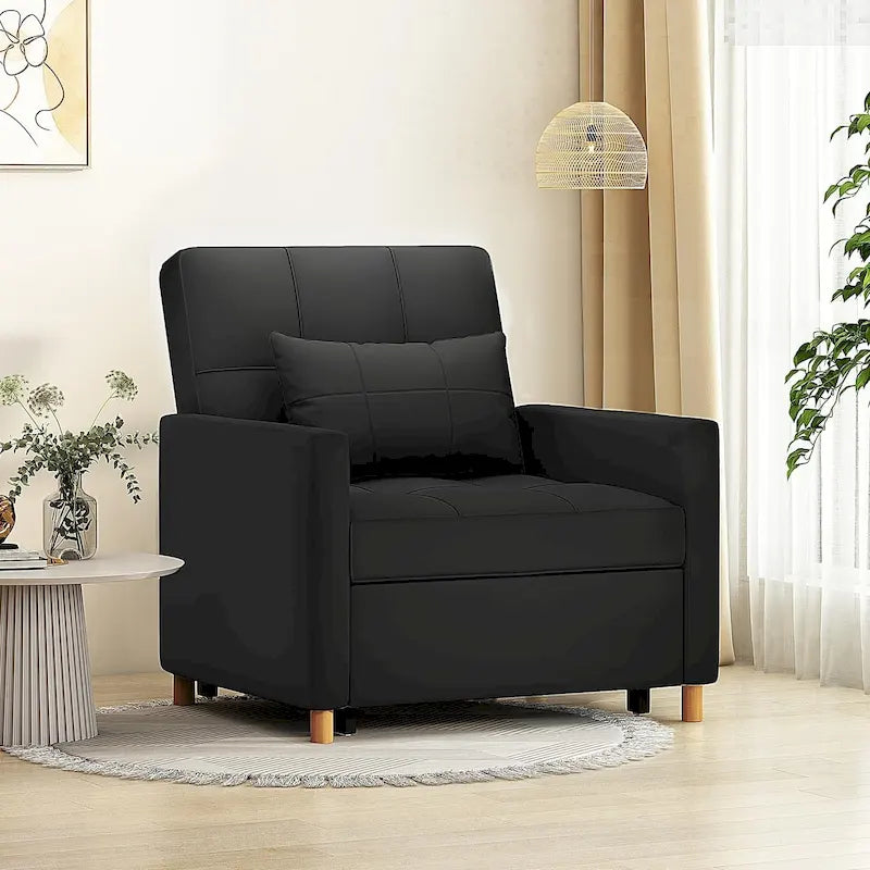 Fauteuil convertible AECOJOY 3 en 1 avec coussin et dossier réglable