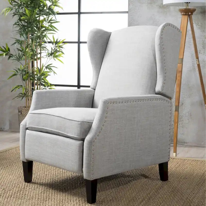 Fauteuil inclinable à dossier haut et à bascule, rembourré, style classique, pour le salon