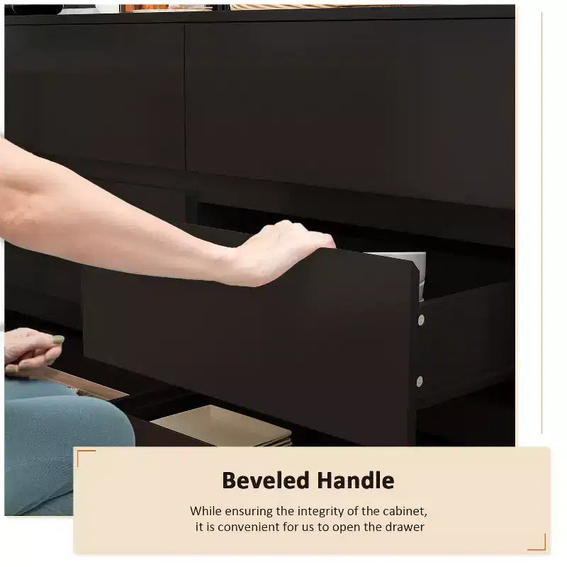 Buffet avec rangement intelligent, pivotant et extensible, avec 6 tiroirs, comptoir prolongé, tapis antidérapant, table à manger pivotante et garde-manger pour îlot de cuisine