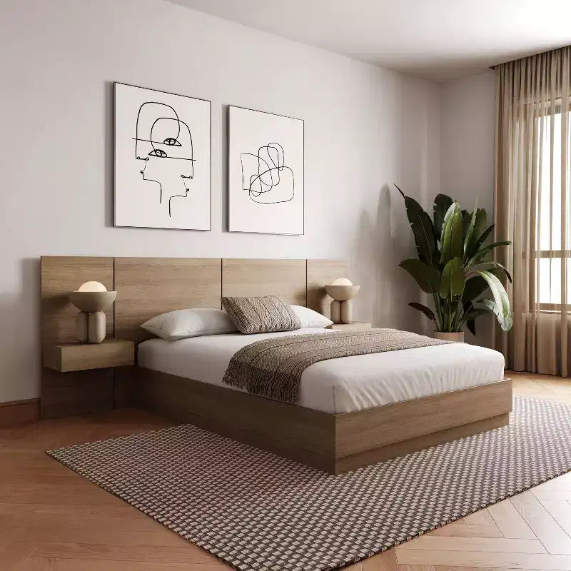 Nexera 4-teiliges Schlafzimmer-Set Milano in Queen-Size