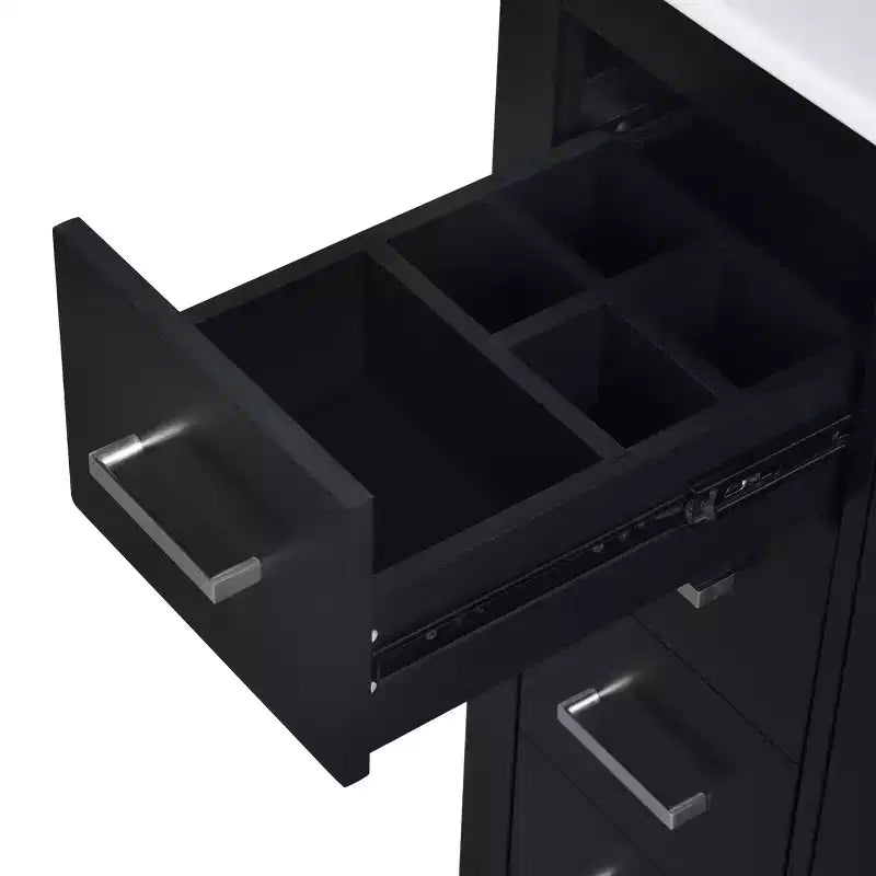30 Badezimmer-Waschtischunterschrank mit einem Waschbecken, Schrank und 3 Schubladen ??Schwarz / Blau / Grün / Indigo / Weiß