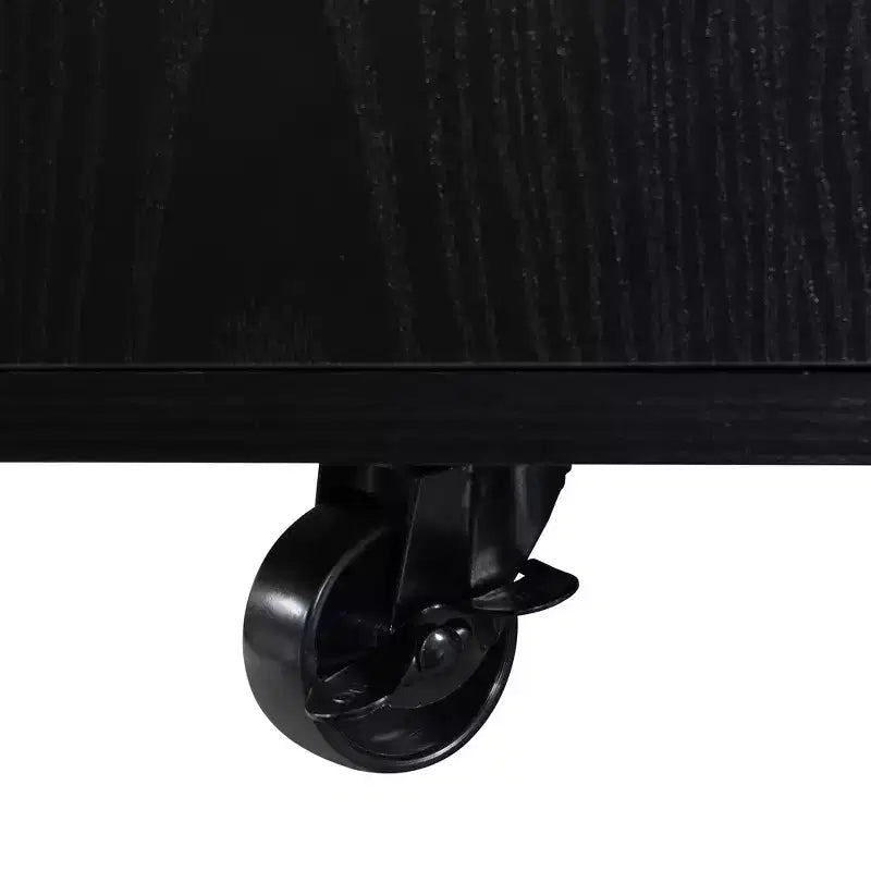 Table basse moderne multifonctionnelle à plateau relevable avec rangement caché, 4 tabourets et roulettes, idéale pour les espaces de vie modernes