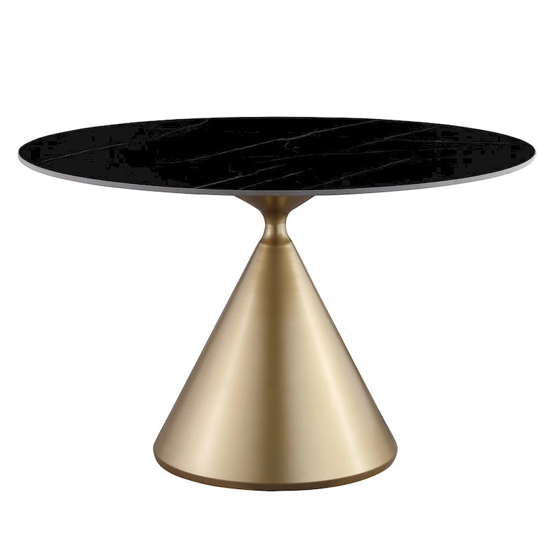 Ensemble de table à manger ronde et de chaises de luxe moderne Morden Fort, 5 pièces