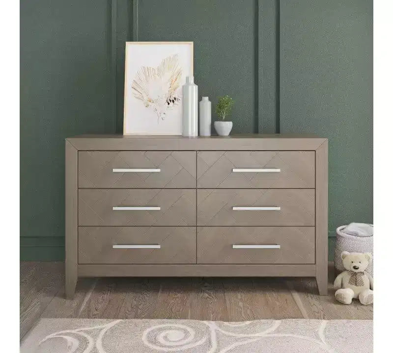 Child Craft Kieran Kinderzimmer-Set, 3-teilig, mit Babybett, Kommode und Schubladenkommode; einschließlich 4-in-1 umbaubarem Babybett
